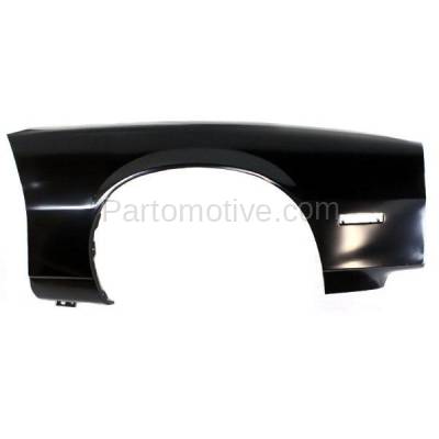 Aftermarket Replacement - FDR-1121R 1982-1992 Chevrolet Camaro Front Fender Quarter Panel with Molding Holes (without Holes for Body Cladding) Steel Right Passenger Side