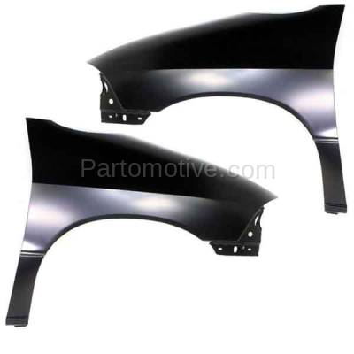 Aftermarket Replacement - FDR-1809LC & FDR-1809RC CAPA 1999-2003 Ford Windstar Van (3.0 & 3.8 Liter) Front Fender Quarter Panel (without Molding Holes) Primed SET PAIR Left & Right Side