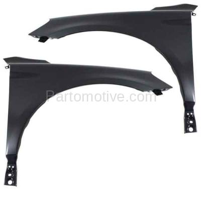 Aftermarket Replacement - FDR-1829L & FDR-1829R 2010-2017 Volvo XC60 (2.0 & 2.5 & 3.0 & 3.2 Liter 4Cyl 5Cyl 6Cyl Engine) Front Fender Quarter Panel Primed Steel  SET PAIR Left & Right Side