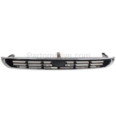 Aftermarket Replacement - GRL-2319 NEW Legacy Outback Front Grill Grille Assembly Chrome/Black SU1200114 91061AC130