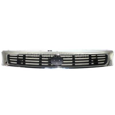 Aftermarket Replacement - GRL-2083 93 94 95 626 Front Grill Grille Assembly Black/Chrome Shell MA1200129 GA2M50710