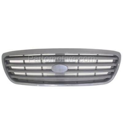 Aftermarket Replacement - GRL-1967 Front Grill Grille Assembly Gray Shell KI1200112 0K54A50710XX Fits 02-03 Sedona