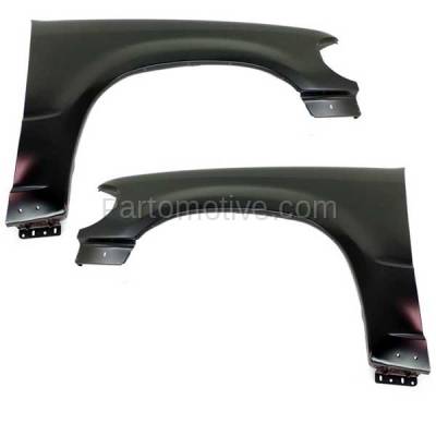 Aftermarket Replacement - FDR-1272L & FDR-1272R 1995-2001 Ford Explorer & 1997-2001 Mercury Mountaineer Front Fender(without Wheel Opening Molding Holes) PAIR SET Left & Right Side