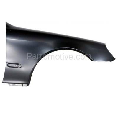 Aftermarket Replacement - FDR-1629R 2000-2006 Mercedes Benz S-Class V8/V12 (220 Chassis) Front Fender Quarter Panel (with Molding Holes) Primed Steel Right Passenger Side