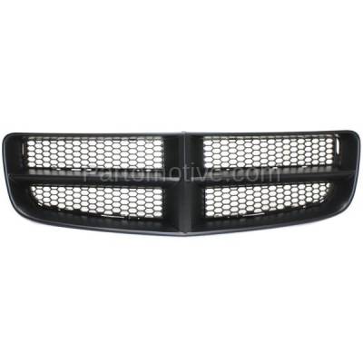 Aftermarket Replacement - GRL-1346C CAPA 06-10 Charger Front Grill Grille Black Shell Frame CH1200376 68148158AA