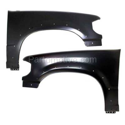 Aftermarket Replacement - FDR-1273L & FDR-1273R 1995-2001 Ford Explorer & 1997-2001 Mercury Mountaineer Front Fender(with Wheel Opening Molding Holes) PAIR SET Left & Right Side