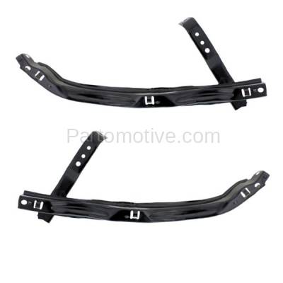 Aftermarket Replacement - BBK-1000L & BBK-1000R 2002-2004 Acura RSX (Base, Type-S) 2.0L (Coupe 2-Door) Front Bumper Face Bar Retainer Mounting Brace Bracket Steel SET PAIR Right Passenger & Left Driver Side