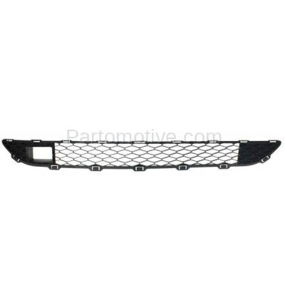 Aftermarket Replacement - GRL-2373C CAPA 2006-2010 Toyota Sienna (Models with Laser Cruise Control) Front Center Bumper Cover Grille Assembly Matte Black Shell & Insert Plastic