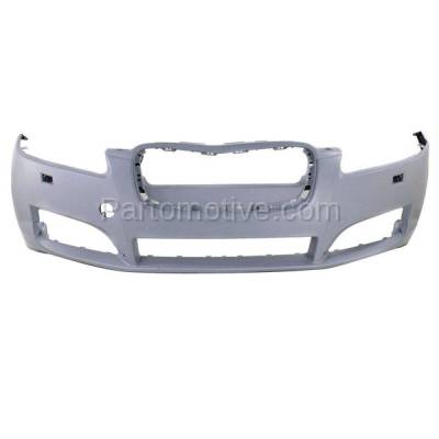 Aftermarket Replacement - BUC-3779F 2012-2015 Jaguar XF Front Bumper Cover Assembly (with Headlight Washer Holes) (without Park Assist Sensor Holes) Primed Plastic