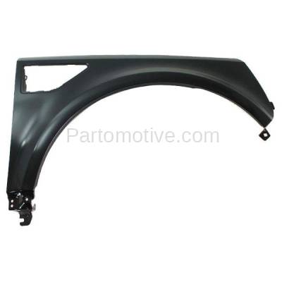 Aftermarket Replacement - FDR-1441R 2008-2015 Land Rover LR2 (2.0L & 3.2L Engine) Front Fender Quarter Panel with Side Molding Holes Primed Steel Right Passenger Side