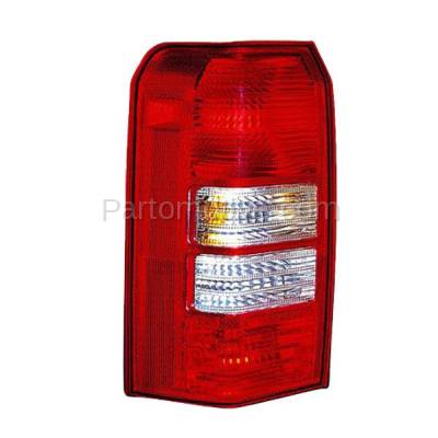 Aftermarket Auto Parts - TLT-1365LC CAPA 08-13 Patriot 2 Holes Taillight Taillamp Rear Brake Light Lamp Driver Side