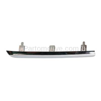 Aftermarket Replacement - GRT-1255L 09-12 RAV4 Front Upper Grille Trim Grill Molding Chrome LH Driver Side TO1212107
