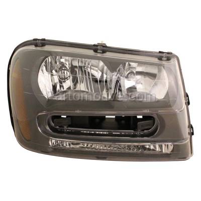 Aftermarket Replacement - HLT-1136RC CAPA 02-09 Chevy Trailblazer Headlight Headlamp Head Light Lamp Passenger Side
