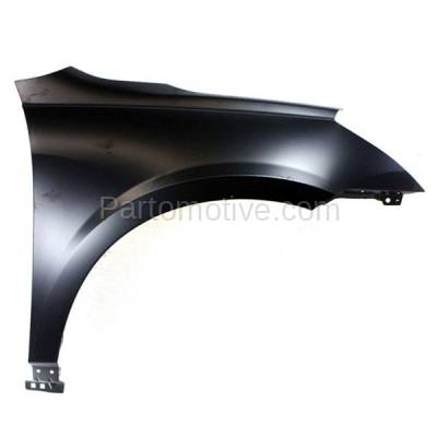 Aftermarket Replacement - FDR-1777RC CAPA 2009-2017 Chevrolet Traverse (3.6 Liter V6 Engine) Front Fender Quarter Panel (without Molding Holes) Steel Right Passenger Side