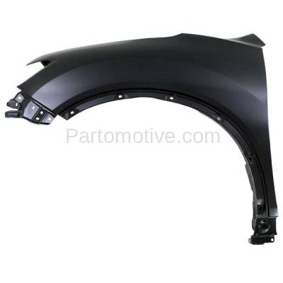 Aftermarket Replacement - FDR-1623LC CAPA 2014-2019 Nissan Rogue (2.0 & 2.5 Liter Engine) Front Fender Quarter Panel (without Molding Holes) Primed Steel Left Driver Side