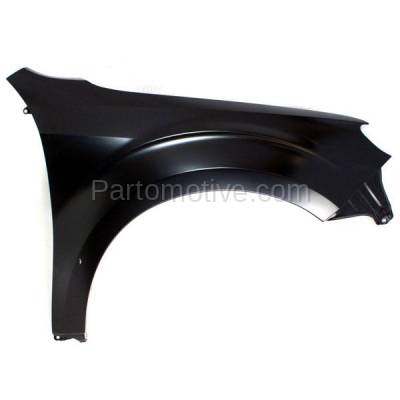 Aftermarket Replacement - FDR-1326RC CAPA 2009-2013 Subaru Forester (2.5 Liter H4 Engine) Front Fender Quarter Panel (without Molding Holes) Primed Steel Right Passenger Side