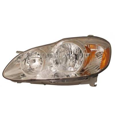 Aftermarket Replacement - HLT-1336LC CAPA 05-08 Corolla CE & LE Headlight Headlamp Front Head Light Lamp Driver Side