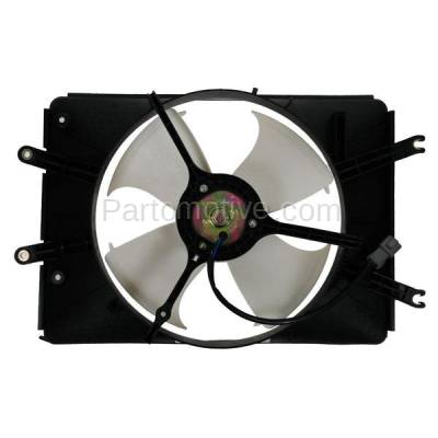 TYC - FMA-1201TY TYC 03-04 Pilot 01-02 MDX A/C Condenser Cooling Fan Motor Assy with Blade Shroud
