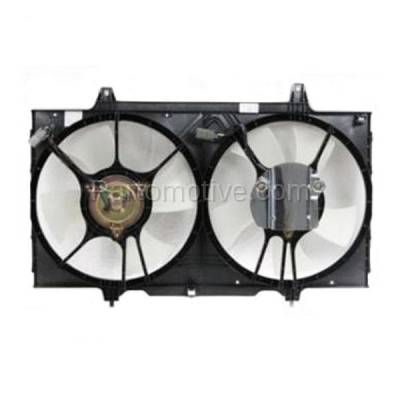 Aftermarket Replacement - FMA-1394 Dual Radiator A/C Condenser Cooling Fan Motor Assy 21481-5B600 For 93-97 Altima