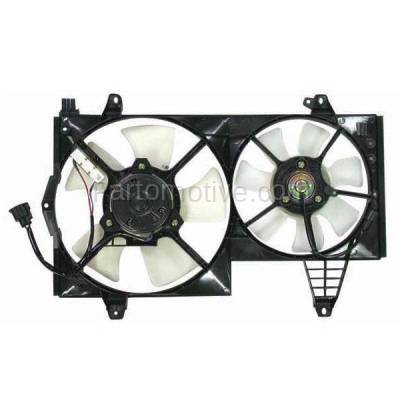 Aftermarket Replacement - FMA-1499 00 01 02 03 04 Volvo S40 Dual Radiator A/C Condenser Cooling Fan Motor Assembly