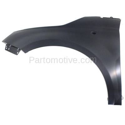 Aftermarket Replacement - FDR-1304L 2012-2019 Fiat 500 (1.4L Engine & Electric) (USA Type) Front Fender Quarter Panel (without Molding Holes) Primed Steel Left Driver Side
