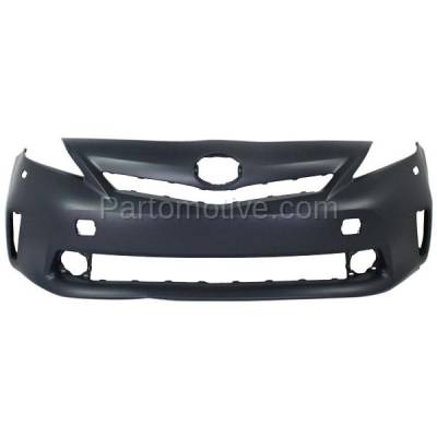 Aftermarket Replacement - BUC-3299FC CAPA 12-14 Prius V Front Bumper Cover Halogen Headlamps TO1000389 5211947926