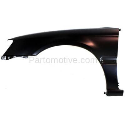 Aftermarket Replacement - FDR-1431LC CAPA 2000-2004 Subaru Legacy (2.5 Liter H4 Engine) Front Fender Quarter Panel (with Molding Holes) Primed Steel Left Driver Side