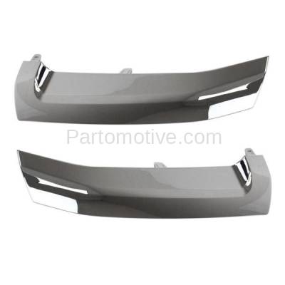 Aftermarket Replacement - GRT-1236L & GRT-1236R 12-14 Impreza Front Grille Trim Grill Molding Garnish Chrome Left Right SET PAIR