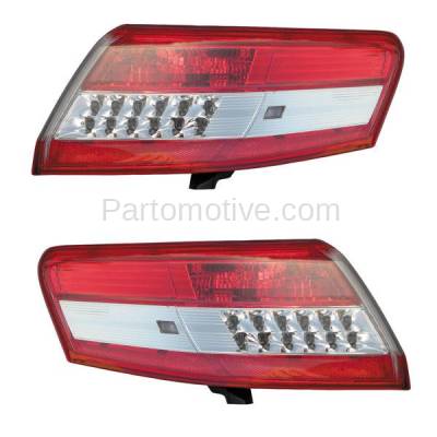 Aftermarket Auto Parts - TLT-1619LC & TLT-1619RC CAPA 10-11 Camry Taillight Taillamp Outer Brake Light Lamp Left & Right Set PAIR