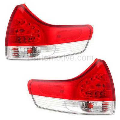 Aftermarket Auto Parts - TLT-1630LC & TLT-1630RC CAPA 11-13 Sienna Taillight Taillamp Brake Outer Light Lamp Left Right Set PAIR