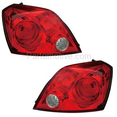 Aftermarket Auto Parts - TLT-1385LC & TLT-1385RC CAPA Taillight Taillamp Brake Light Left & Right Set PAIR For 08-13 Altima Coupe