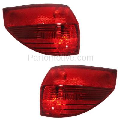 Aftermarket Auto Parts - TLT-1108LC & TLT-1108RC CAPA 04-05 Sienna Taillight Taillamp Outer Brake Light Lamp Left Right Set PAIR