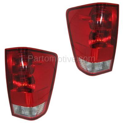 Aftermarket Auto Parts - TLT-1116LC & TLT-1116RC CAPA 04-12 Titan w/Utility Bed Taillight Taillamp Rear Light Lamp Left Right Set