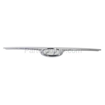 Aftermarket Replacement - GRT-1165C CAPA For Front Grille Trim Grill Molding Center Chrome For 09-12 Elantra Wagon
