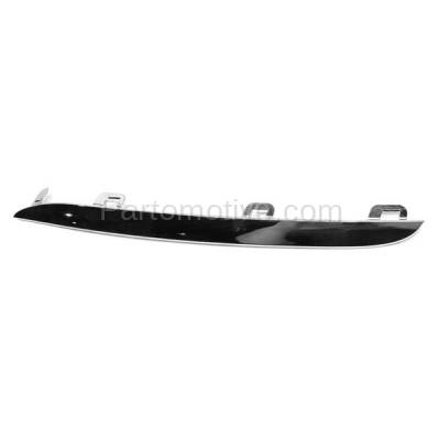 Aftermarket Replacement - GRT-1201LC 2015-2018 Mercedes Benz C-Class C300/C400 Front Lower Grille Trim Grill Molding Garnish Left Driver Side Chrome Made of Plastic