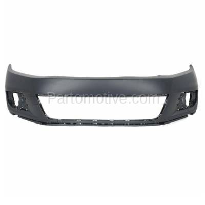 Aftermarket Replacement - BUC-4088F 2012-2016 Volkswagen Tiguan 2.0L (S, SE, SEL) Front Bumper Cover Assembly (without Park Aid Sensor & Headlamp Washer Holes