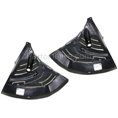Aftermarket Replacement - ESS-1057L & ESS-1057R 02-08 7-Series Lower Engine Splash Shield Under Cover Left & Right Side PAIR SET