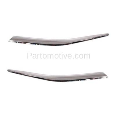 Aftermarket Replacement - GRT-1086L & GRT-1086R 11-12 Accord Coupe Front Lower Grille Trim Grill Molding Left & Right SET PAIR