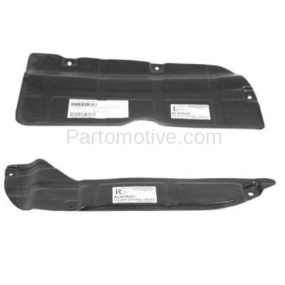 Aftermarket Replacement - ESS-1317L & ESS-1317R Rear Engine Splash Shield Under Cover For 10-13 Forte Left & Right Side PAIR SET
