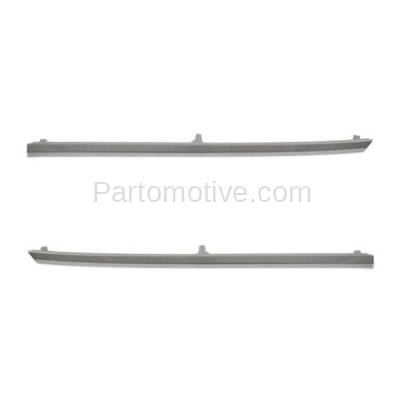 Aftermarket Replacement - GRT-1095L & GRT-1095R 13 14 15 Accord Front Upper Grille Trim Grill Molding Chrome Left Right SET PAIR