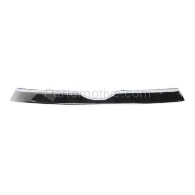 Aftermarket Replacement - GRT-1261 2014-2019 Toyota 4Runner (Limited, SR5, Trail, TRD Off-Road, TRD Pro) 4.0L Front Upper Grille Trim Grill Molding Center Chrome Plastic