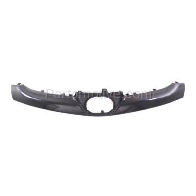 Aftermarket Replacement - GRT-1264 06-10 Sienna Front Upper Grille Trim Grill Molding Black TO1210104 53114AE010B1