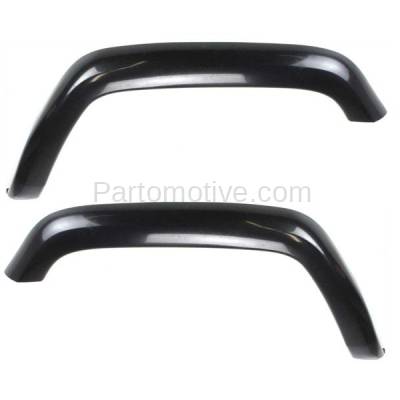 Aftermarket Replacement - FDF-1027L & FDF-1027R 1997-2001 Jeep Cherokee (with Country Package) Rear Fender Flare Wheel Opening Molding Trim Black Plastic SET PAIR Left & Right Side