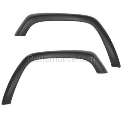 Aftermarket Replacement - FDF-1028L & FDF-1028R 1997-2001 Jeep Cherokee (with Country Package) Front Fender Flare Wheel Opening Molding Arch Primed Plastic SET PAIR Left & Right Side