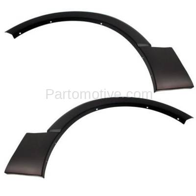 Aftermarket Replacement - FDF-1038L & FDF-1038R 2007-2017 Ford Expedition Front Upper Fender Flare Wheel Opening Molding Trim Moulding Arch Primed Paintable SET PAIR Left & Right Side