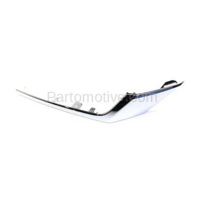 Aftermarket Replacement - GRT-1092L 10-11 CRV Front Upper Grille Trim Grill Molding Chrome LH Driver Side HO1212114