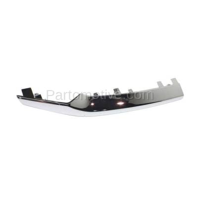 Aftermarket Replacement - GRT-1114R 2014-2017 Honda Odyssey (3.5 Liter V6 Engine) Front Lower Grille Trim Grill Molding Garnish Right Passenger Side Chrome Made of Plastic