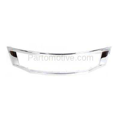 Aftermarket Replacement - GRT-1136 08-10 Accord 4DR Front Grille Trim Grill Molding Surround HO1202104 71126TA5A00