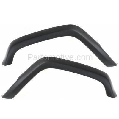 Aftermarket Replacement - FDF-1022L & FDF-1022R 1997-2001 Jeep Cherokee (without Country Package) Front Fender Flare Wheel Opening Molding Black Plastic SET PAIR Left & Right Side