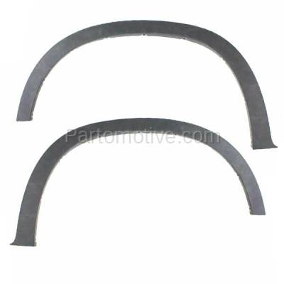 Aftermarket Replacement - FDF-1009L & FDF-1009R 2007-2013 BMW X5 (without Sport Package) Front Fender Flare Wheel Opening Molding Arch Textured Black PAIR SET Left & Right Side